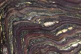 Polished Tiger Iron Stromatolite Slab - Billion Years #247780-1